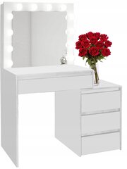Kosmetinis staliukas 94 x 150 x 43 cm, baltas цена и информация | Туалетные столики | pigu.lt