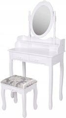 Kosmetinis staliukas italform 75 x 147 x 40cm, baltas цена и информация | Туалетные столики | pigu.lt