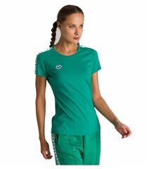 Marškinėliai moterims Arena Icons Team T-shirt, žali kaina ir informacija | Palaidinės, marškiniai moterims | pigu.lt