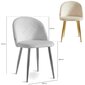 2-jų kėdžių komplektas Viking, Glamour, Smėlio spalvos kaina ir informacija | Virtuvės ir valgomojo kėdės | pigu.lt