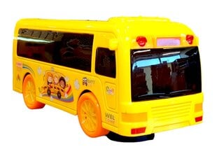 Muzikinis autobusas su 3D šviesomis, geltonas kaina ir informacija | Žaislai berniukams | pigu.lt