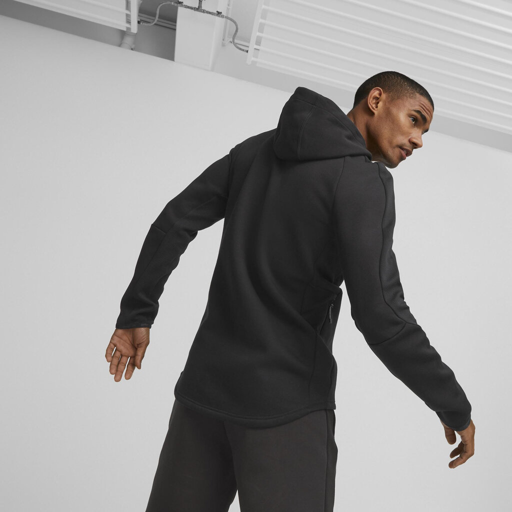 Džemperis vyrams Puma Evostripe Hoodie Black 673312 01, juodas цена и информация | Džemperiai vyrams | pigu.lt