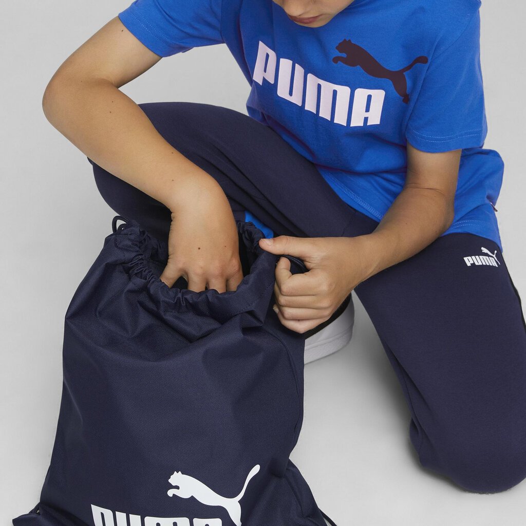 Krepšys sportinei aprangai Puma Phase Gym Sack, mėlynas kaina ir informacija | Kuprinės mokyklai, sportiniai maišeliai | pigu.lt