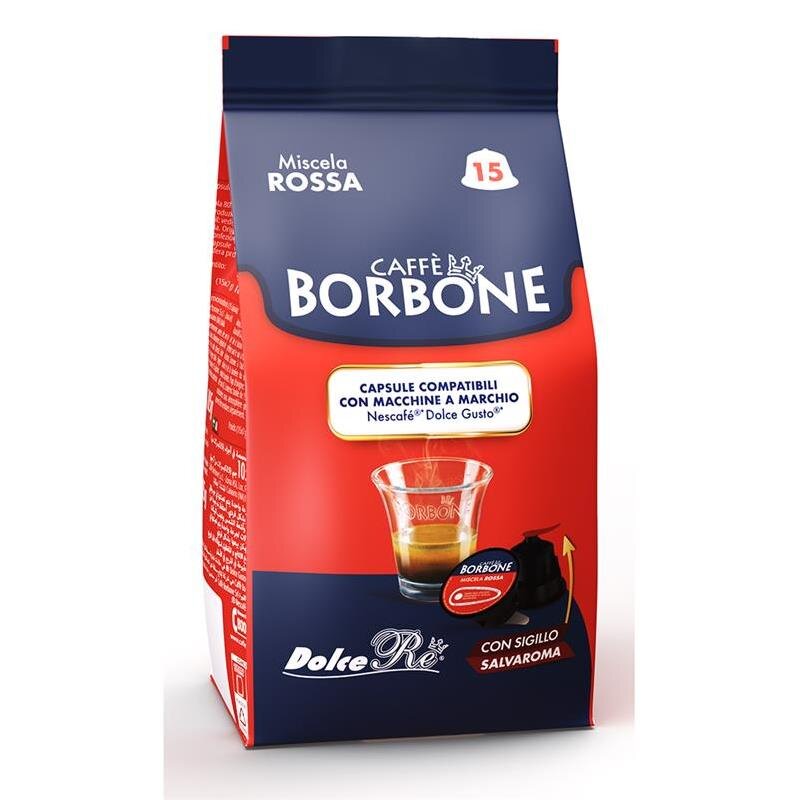 Borbone kavos kapsulės Dolce Gusto Red Blend, 15 vnt. цена и информация | Kava, kakava | pigu.lt
