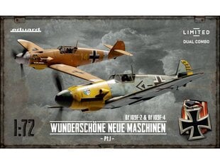 Lėktuvų modeliai Eduard Messerschmitt Bf 109F-2, Bf 109F-4 2142 kaina ir informacija | Konstruktoriai ir kaladėlės | pigu.lt