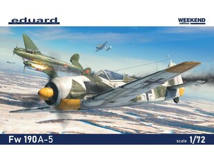 Eduard - Focke-Wulf Fw 190A-5 Weekend edition, 1/72, 7470 цена и информация | Конструкторы и кубики | pigu.lt