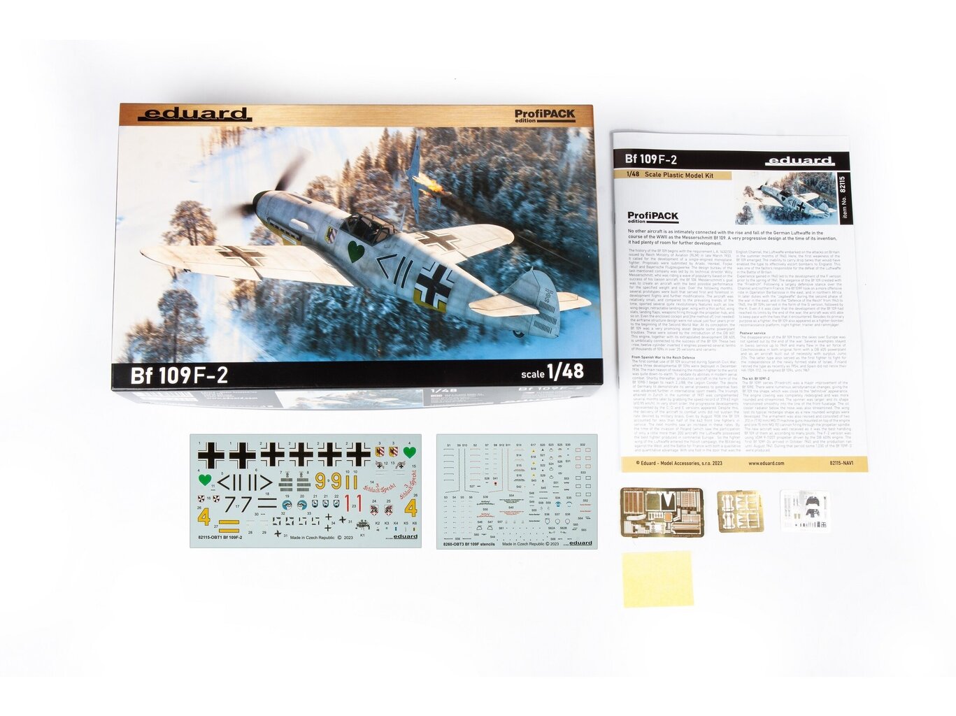 Lėktuvo modelis Eduard Messerschmitt Bf 109F-22 82115 kaina ir informacija | Konstruktoriai ir kaladėlės | pigu.lt