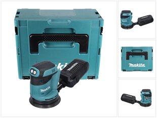 Аккумуляторная орбитальная шлифмашинка Makita DBO 180 ZJ, 18 В, 125 мм, Makpac, без аккумулятора и зарядного устройства цена и информация | Шлифовальные машины | pigu.lt