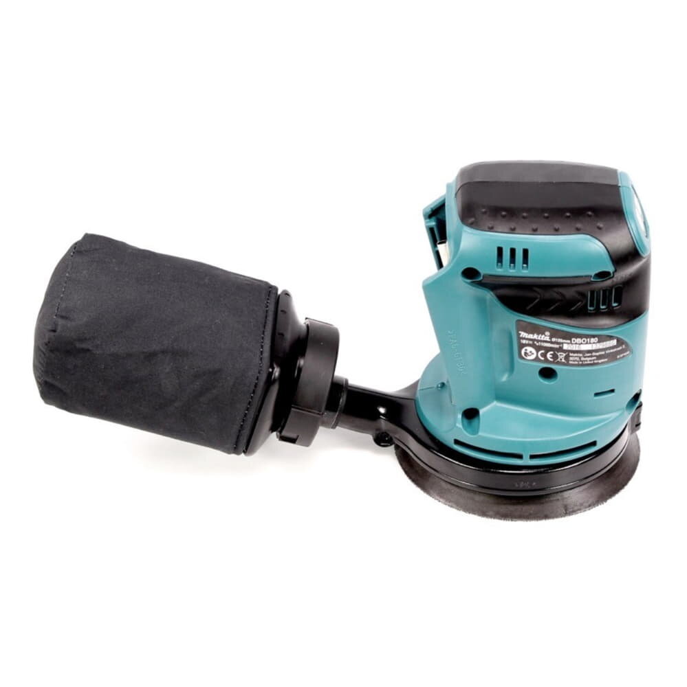 Makita DBO 180 RG1 akumuliatorinis ekscentrinis šlifuoklis 18 V 125 mm + 1x baterija 6.0 Ah + įkroviklis цена и информация | Šlifuokliai | pigu.lt