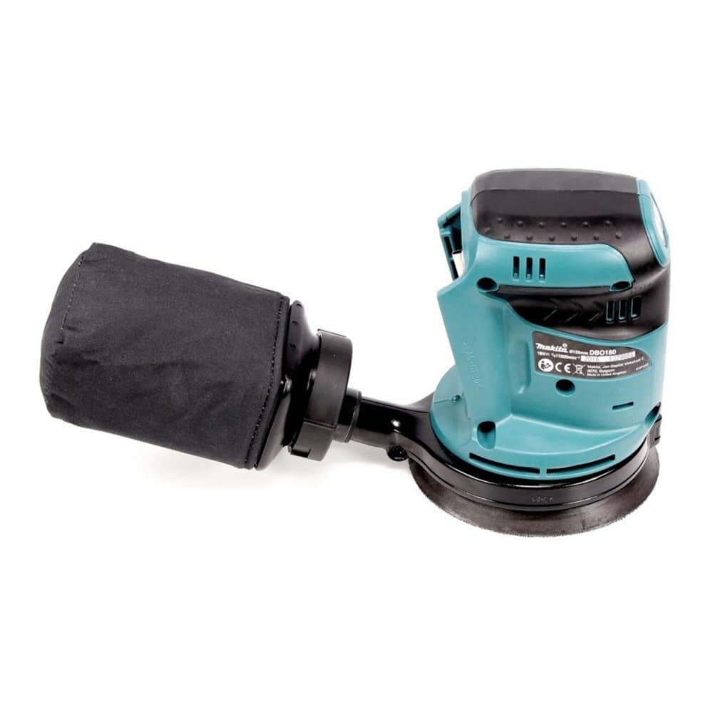 Makita DBO 180 RG akumuliatorinis ekscentrinis šlifuoklis 18 V 125 mm + 2x akumuliatorius 6.0 Ah + įkroviklis kaina ir informacija | Šlifuokliai | pigu.lt