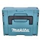 Makita DBO 180 SY1J akumuliatorinis ekscentrinis šlifuoklis 18 V 125 mm + 1x baterija 1.5 Ah + įkroviklis + Makpac kaina ir informacija | Šlifuokliai | pigu.lt