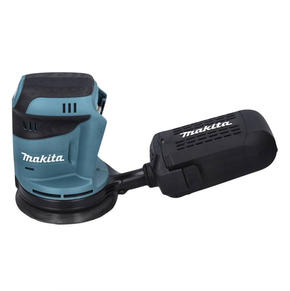 Makita DBO 180 SY1J akumuliatorinis ekscentrinis šlifuoklis 18 V 125 mm + 1x baterija 1.5 Ah + įkroviklis + Makpac kaina ir informacija | Šlifuokliai | pigu.lt