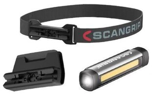 Galvos žibintuvėlis Scangrip Flex Wear Kit, juodas kaina ir informacija | Žibintuvėliai, prožektoriai | pigu.lt