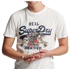 Vintage vl narrative tee superdry for men's beige m1011712a M1011712A цена и информация | Футболка мужская | pigu.lt