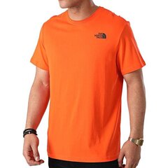 Marškinėliai vyrams The North Face NF0A2TX23A4, oranžiniai kaina ir informacija | Vyriški marškinėliai | pigu.lt