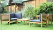 Lauko baldų komplektas Fokus Garden Gotebork, rudas/pilkas kaina ir informacija | Lauko baldų komplektai | pigu.lt
