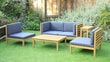 Lauko baldų komplektas Fokus Garden Gotebork, rudas/pilkas цена и информация | Lauko baldų komplektai | pigu.lt