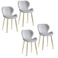 4-ių kėdžių komplektas Viking, Diana, pilka kaina ir informacija | Virtuvės ir valgomojo kėdės | pigu.lt