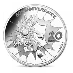 Sidabrinė kolekcinė 10 eurų moneta Asteriksas, Prancūzija, 2019 kaina ir informacija | Numizmatika | pigu.lt