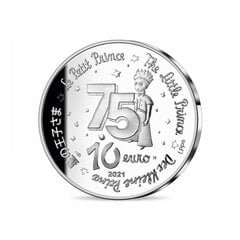 10 eurų sidabrinė moneta Mažasis Princas ir lapė, Prancūzija 2021 цена и информация | Инвестиционное золото, серебро | pigu.lt