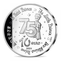 10 eurų sidabrinė moneta Mažasis Princas, Prancūzija 2021 цена и информация | Инвестиционное золото, серебро | pigu.lt