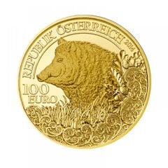 Kolekcinė 100 Eur moneta Laukinis šernas, auksinė kaina ir informacija | Numizmatika | pigu.lt