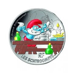 Kolekcinė 50 Eur moneta Tėtis Smurfas, sidabrinė kaina ir informacija | Numizmatika | pigu.lt