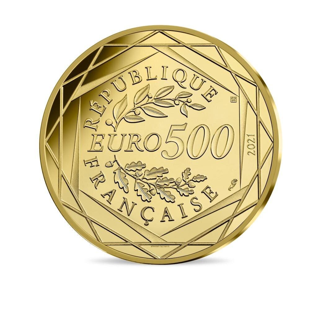 Kolekcinė 500 Eur moneta Trys burtininkai, auksinė kaina ir informacija | Numizmatika | pigu.lt