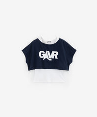 Комплект из укороченной футболки оверсайз и майки для девочек Gulliver цена и информация | Рубашки для девочек | pigu.lt