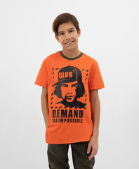 Marškinėliai berniukams, oranžinė kaina ir informacija | Marškinėliai berniukams | pigu.lt