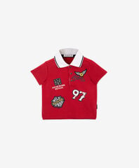 Футболка-поло с декором для мальчиков Gulliver, красная  цена и информация | Рубашка для мальчиков | pigu.lt