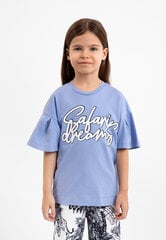 Marškinėliai mergaitėms, mėlyni kaina ir informacija | Marškinėliai mergaitėms | pigu.lt