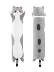 Плюшевая игрушка (подушка) кот  серый, 70com цена и информация | Мягкие игрушки | pigu.lt