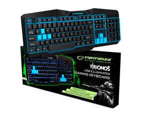 Игровая клавиатура Esperanza Tirionas RGB цена и информация | Клавиатуры | pigu.lt
