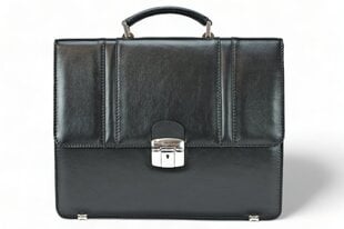  Кожаный портфель A4 84 BL 0-1 цена и информация | Мужские сумки | pigu.lt