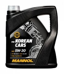 Variklio alyva Mannol 7713 for Korean Cars 5W-30, 4 l kaina ir informacija | Variklinės alyvos | pigu.lt