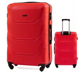 Vidutinis lagaminas Wings TD147, M, raudonas цена и информация | Чемоданы, дорожные сумки  | pigu.lt