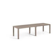 Садовый стол Julie Double Table, 2 конфигурации, песочный цена и информация | Садовые столы, столики | pigu.lt