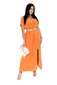 Suknelė moterims 25464, oranžinė kaina ir informacija | Suknelės | pigu.lt