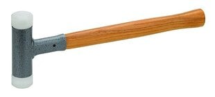 Нейлоновый молоток с мягким бойком, Ø 32 мм, 600 г, рукоятка из гикори цена и информация | Механические инструменты | pigu.lt