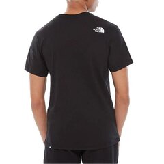 M s-s fine tee the north face for men's black nf00ceq5jk3 NF00CEQ5JK3 цена и информация | Мужские футболки | pigu.lt