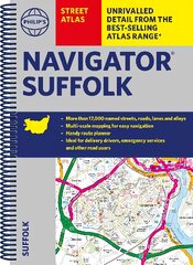 Philip's Navigator Street Atlas Suffolk kaina ir informacija | Kelionių vadovai, aprašymai | pigu.lt