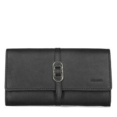 Женский кожаный кошелёк SAMANTA-3 , чёрный цена и информация | Женские кошельки, держатели для карточек | pigu.lt