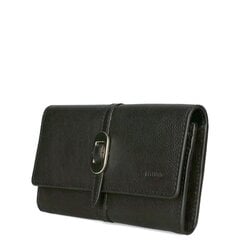 Женский кожаный кошелёк SAMANTA-3 , чёрный цена и информация | Женские кошельки, держатели для карточек | pigu.lt
