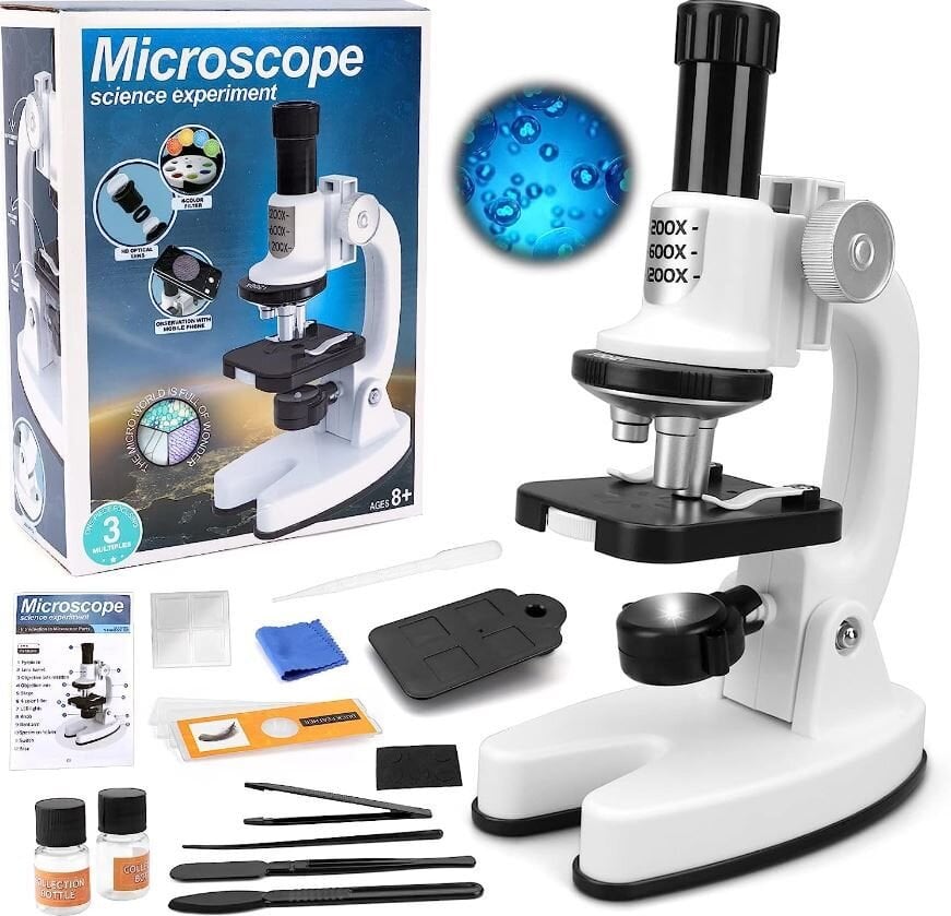 Mikroskopo rinkinys vaikams 200/1200x kaina ir informacija | Lavinamieji žaislai | pigu.lt