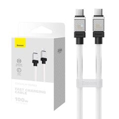 Cable USB-C do USB-C Baseus CoolPlay 100W 2m (white) цена и информация | Кабели для телефонов | pigu.lt