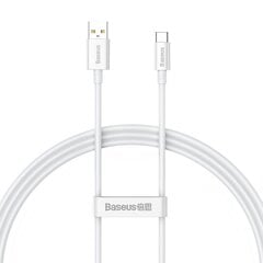 Cable USB do USB-C Baseus Superior 100W 1m (white) цена и информация | Кабели для телефонов | pigu.lt