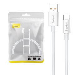 Cable USB do USB-C Baseus Superior 100W 2m (white) цена и информация | Кабели для телефонов | pigu.lt