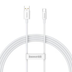 Cable USB do USB-C Baseus Superior 100W 2m (white) цена и информация | Кабели для телефонов | pigu.lt