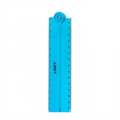 Liniuotė Linex Folden, 15/30 cm, mėlyna kaina ir informacija | Kanceliarinės prekės | pigu.lt
